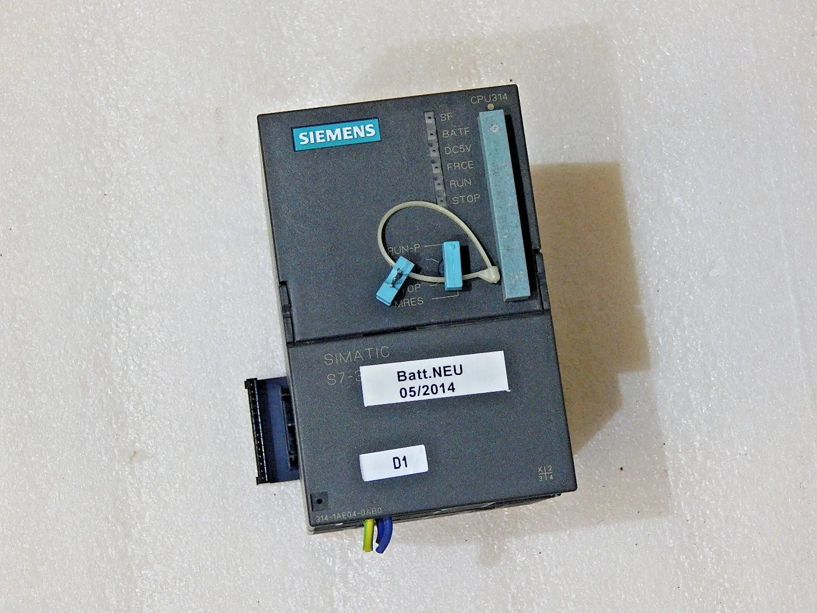 Produktfoto 1 von Siemens Simatic S7 6ES7 314-1AE04-0AB0   E:1 + 32KB Karte used
