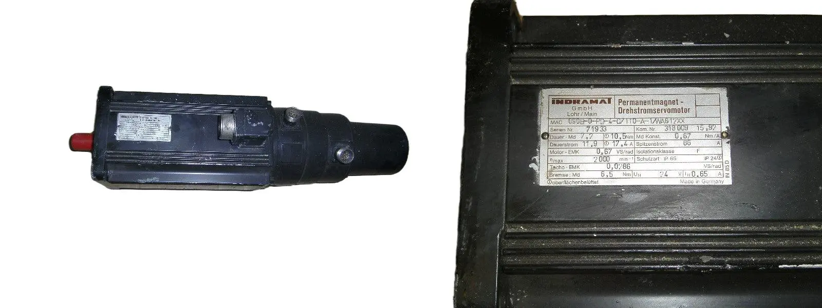 Produktfoto 1 von Indramat Permanentmagnet Drehstromservomotor MAC 090B-0-PD-4-C/110-A-1/WA612XX