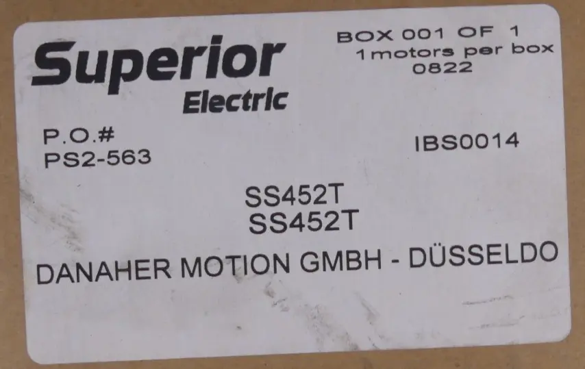 Produktfoto 1 von Danaher Motion SS452T Synchronmotor