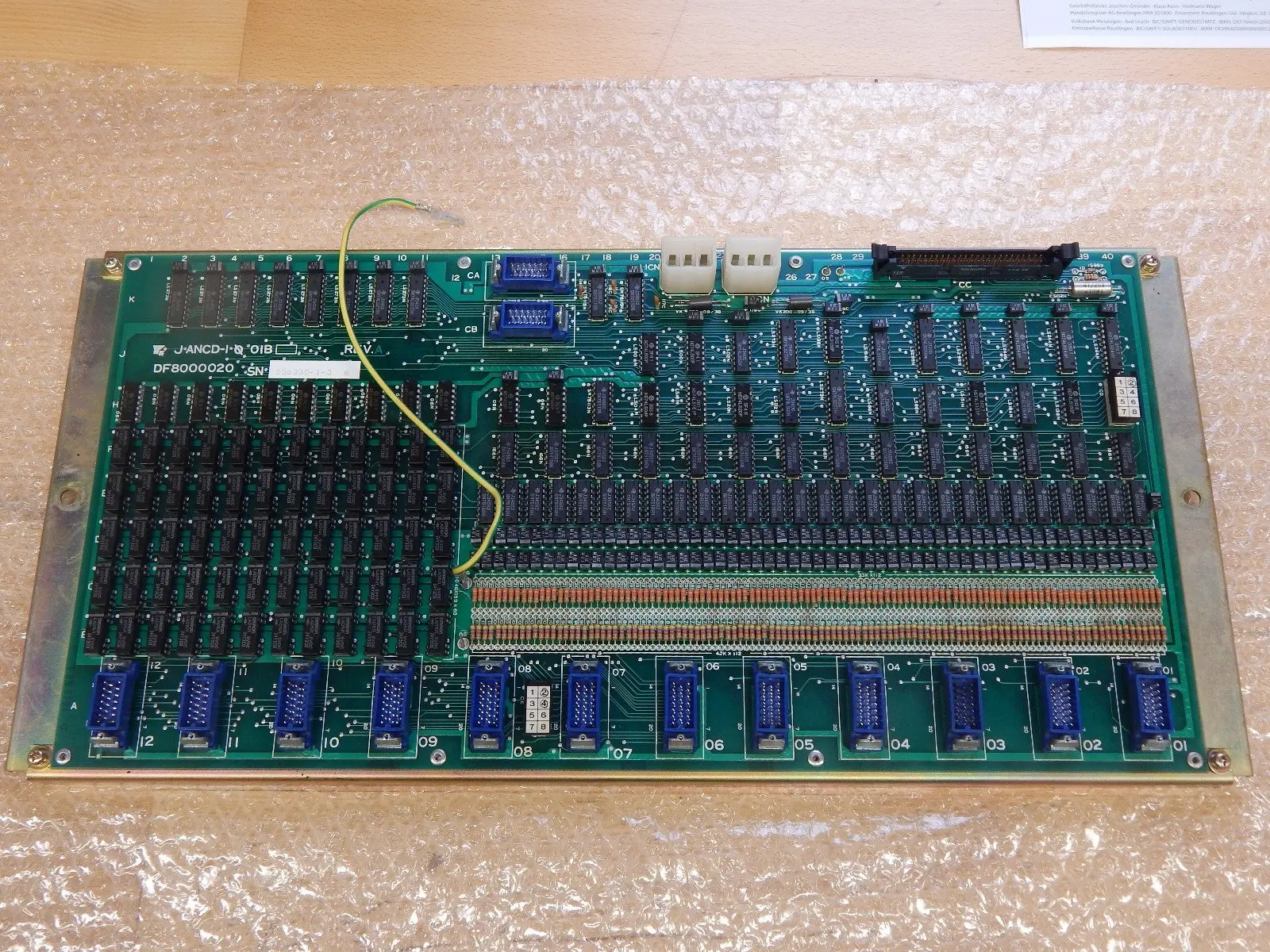 Produktfoto 1 von YASKAWA CIRCUIT BOARD JANCD-1 0 OIB JANCD-I 0 O1B DF8000020 S/N S36330-1-3 6