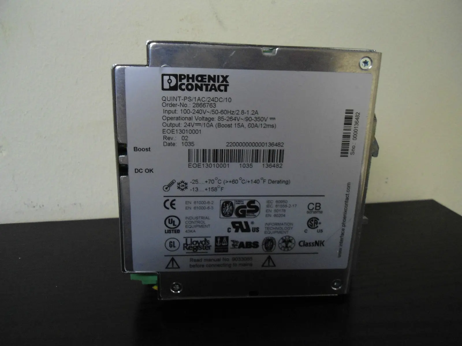 Produktfoto 1 von Phoenix Contact Quint Power PS/1AC/24DC/10