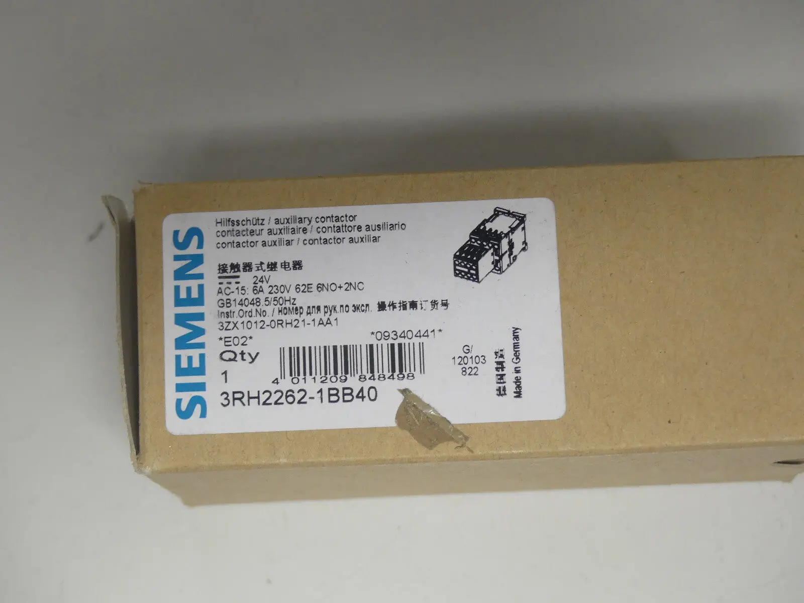 Produktfoto 1 von Siemens 3RH2262-1BB40 Relais Hilfsschütz