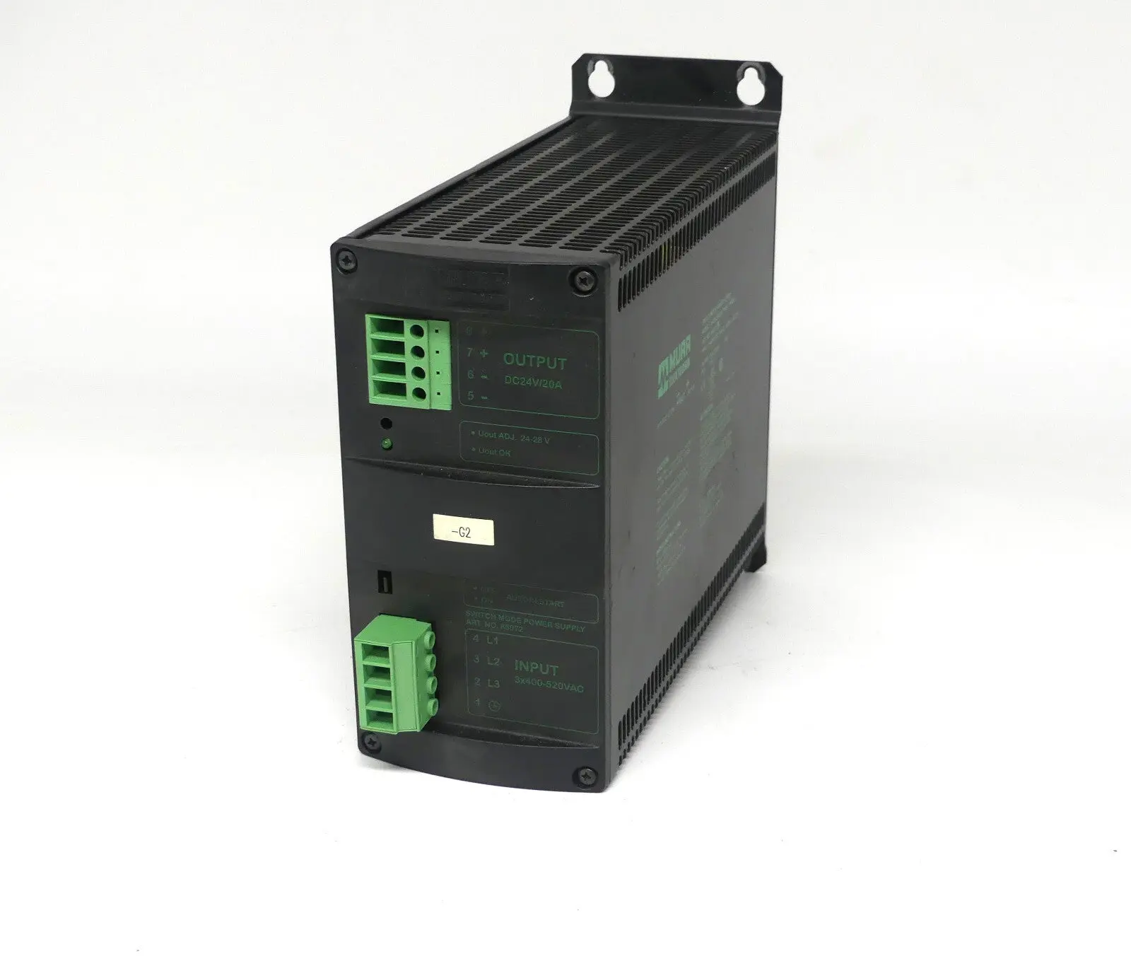 Produktfoto 1 von Murr Elektronik 85072 Schaltnetzteil MCS20-3x400-500/24