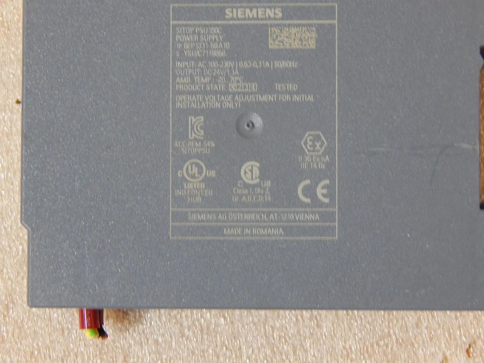 Produktfoto 1 von Siemens 6EP1331-5BA10 Sitop PSU100C Stromversorgung 6EP1 331-5BA10