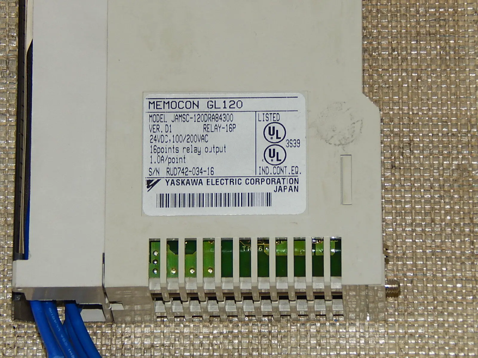 Produktfoto 1 von Yaskawa JAMSC-120DRA84300 SPS Modul  MEMOCON GL120  used