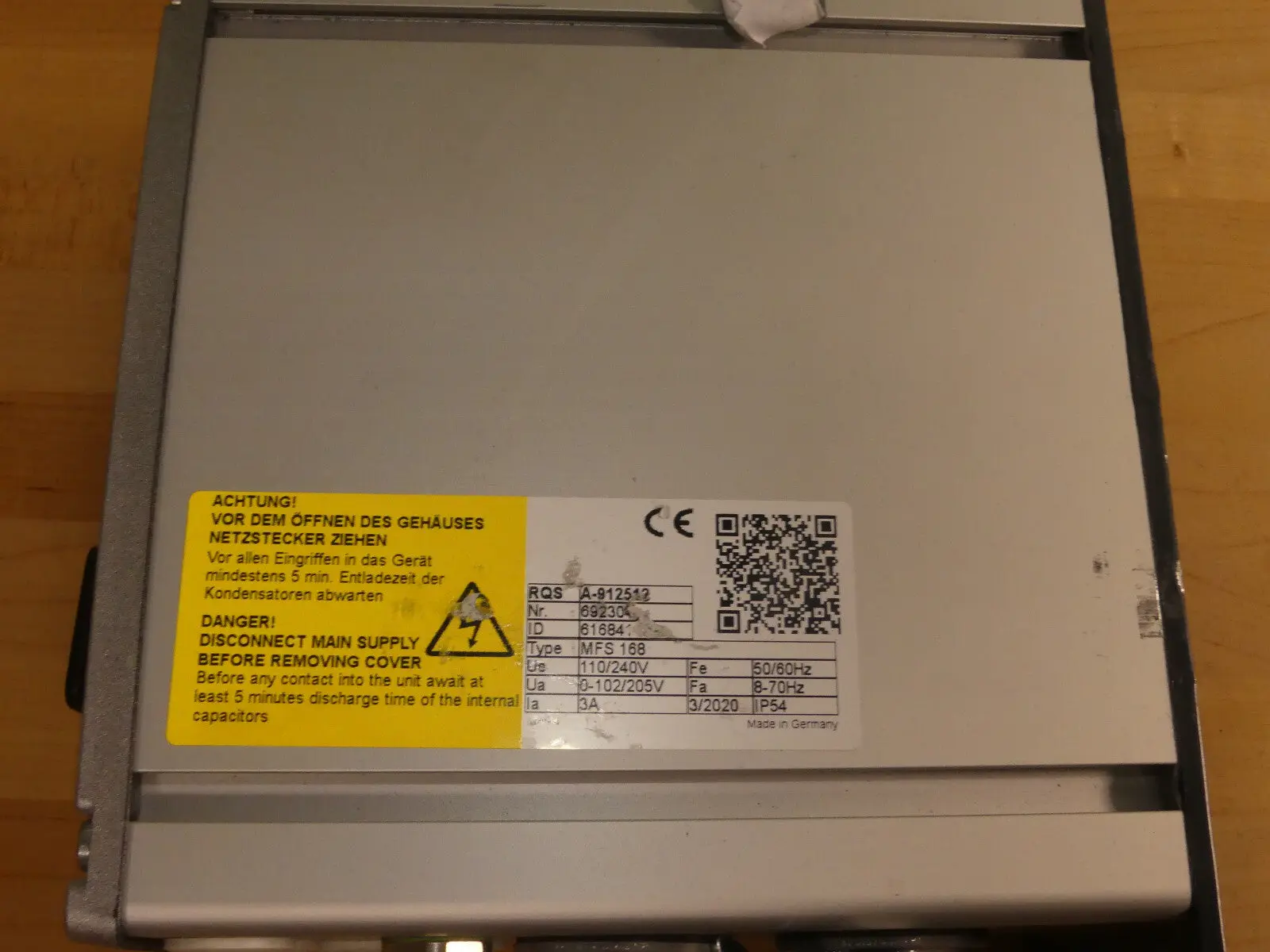Produktfoto 1 von SCHINDLER MFS 168  MFS168 frequency converter