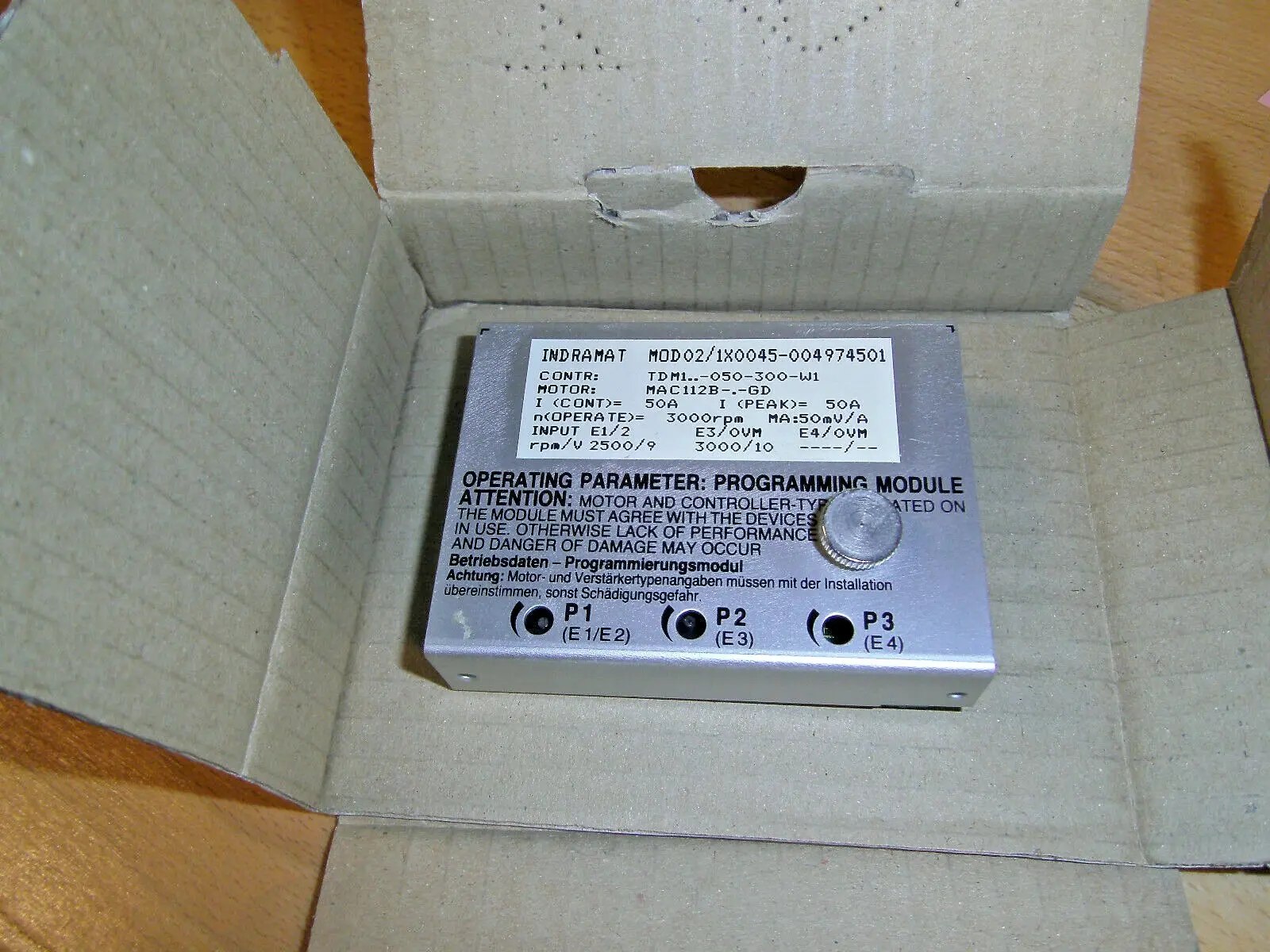 Produktfoto 1 von Indramat MOD02/1X0045-0045-004974501 Programmiermodul Neu