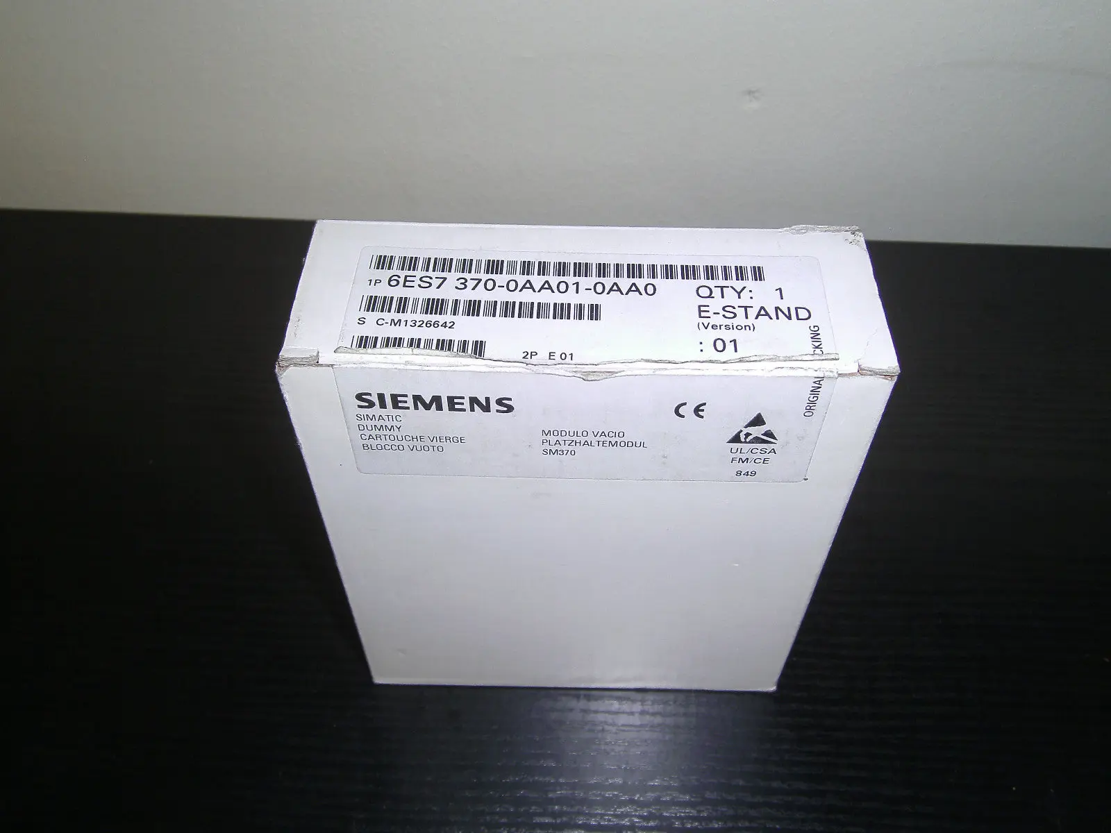Produktfoto 1 von Siemens Simatic   S7 370-0AA01-0AA0 Version 01 Neu