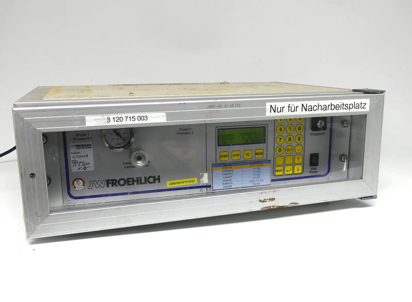 Produktfoto 1 von JW Froehlich Lecktestgerät MPS 20