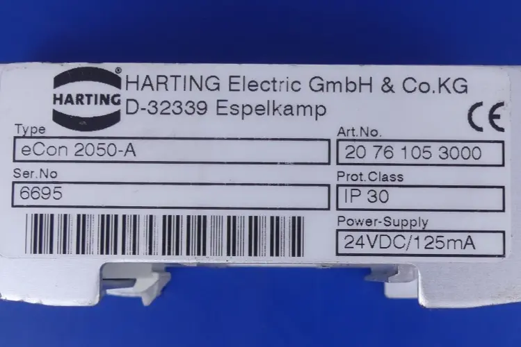 Produktfoto 1 von HARTING ELECTRIC eCON 2050-A  20 76 105 3000 Ethernet Switch
