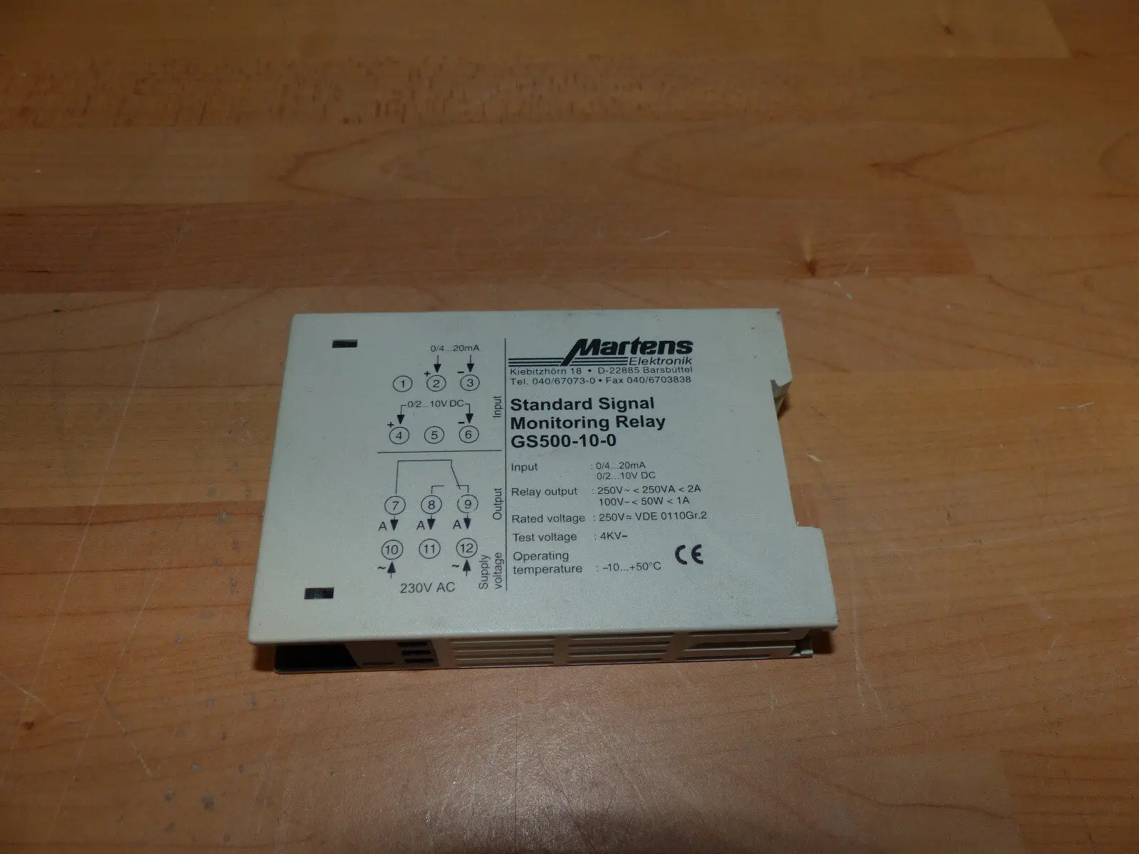 Produktfoto 1 von Martens Elektronik GS500-10-0 used s.Bilder