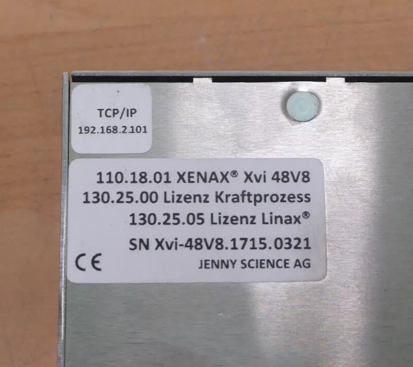 Produktfoto 1 von JENNY SCIENCE Xvi 48V6 110.18.01XENAX Xvi 48V8  s.Bilder