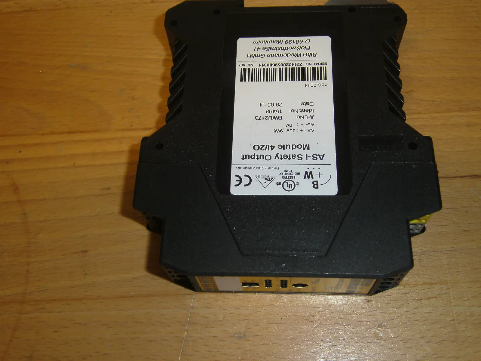 Produktfoto 1 von Bihl+Wiedemann AS-i Safety Output Module 41/2O Typ.BWU2173 used