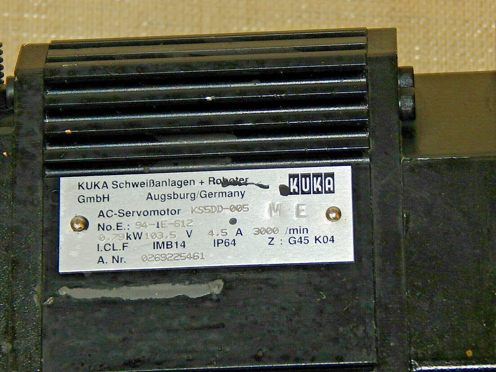 Produktfoto 1 von KUKA AC Servomotor KS5CC-005 Used s.Bitte Bilder