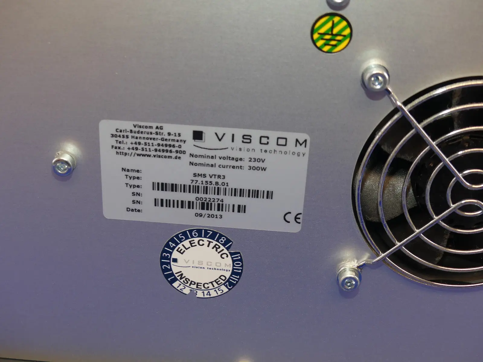 Produktfoto 1 von VISCOM AG SMD VTR3 77.155.B.01 MIT VTR3 DRV II VTR3 CTR