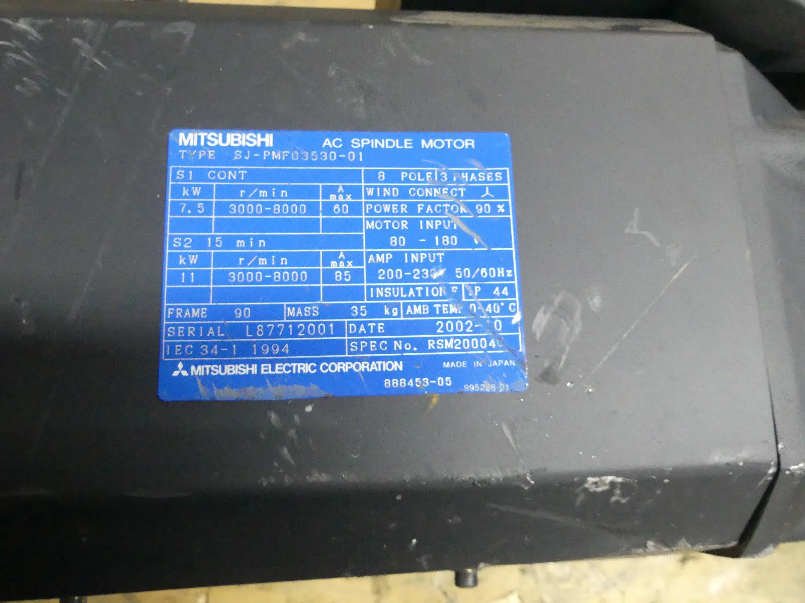 Produktfoto 1 von Mitsubishi SJ-PMF03530-01     SJPMF0353001