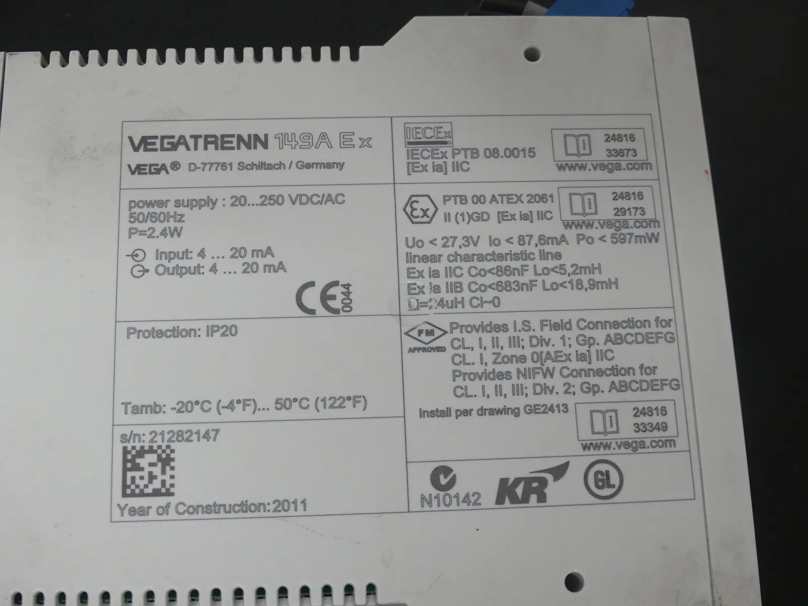 Produktfoto 1 von VEGATRENN 149A EX  149AEX