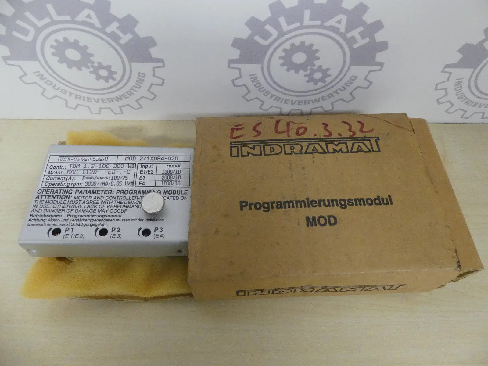 Produktfoto 1 von REXROTH INDRAMAT MOD 2/1X084-020