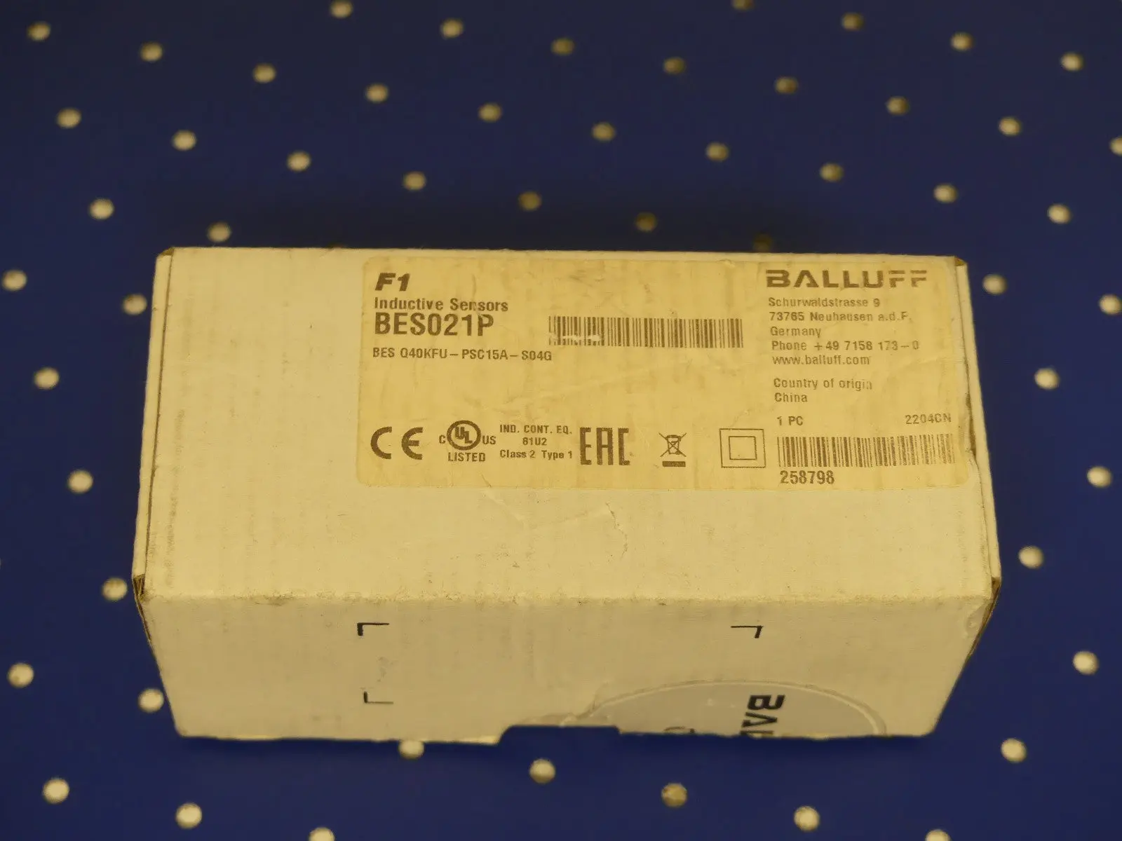 Produktfoto 1 von BALLUFF BES021P BES Q40KFU-PSC15A-S04G
