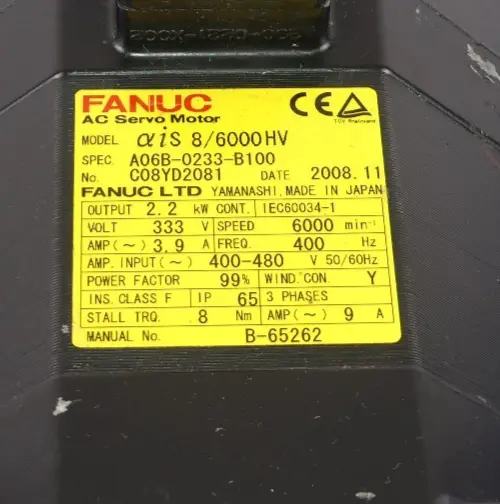 Produktfoto 1 von FANUC ais 8/4000 HV A06B-0236-B100