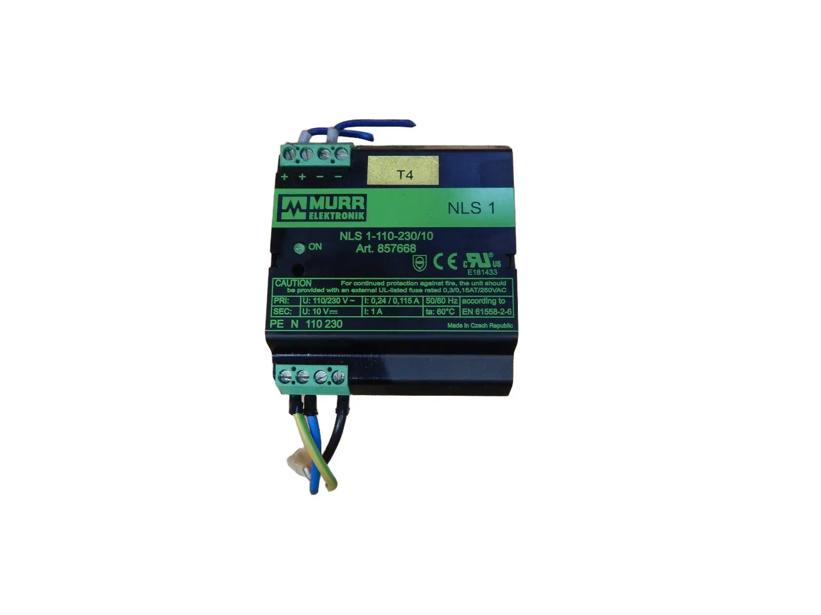 Produktfoto 1 von Murr NLS 1 -110-230/10 857668 Schaltnetzteil Netzteil