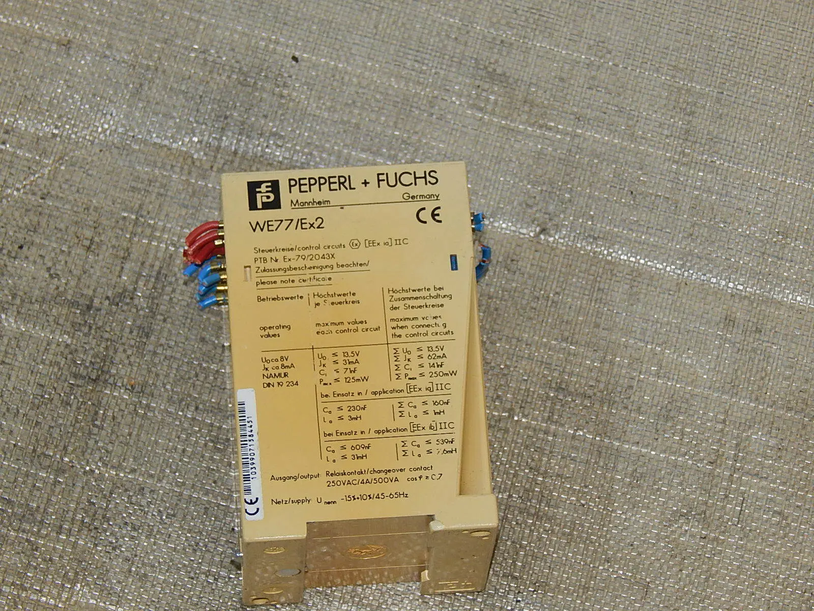 Produktfoto 1 von PEPPERL+Fuchs WE 77/Ex2 used