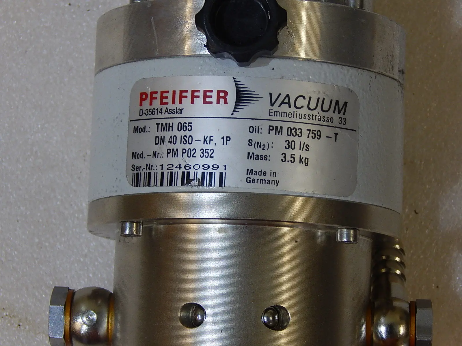 Produktfoto 1 von PFEIFFER VACUUM TMH 065   Mod-PM P02 352