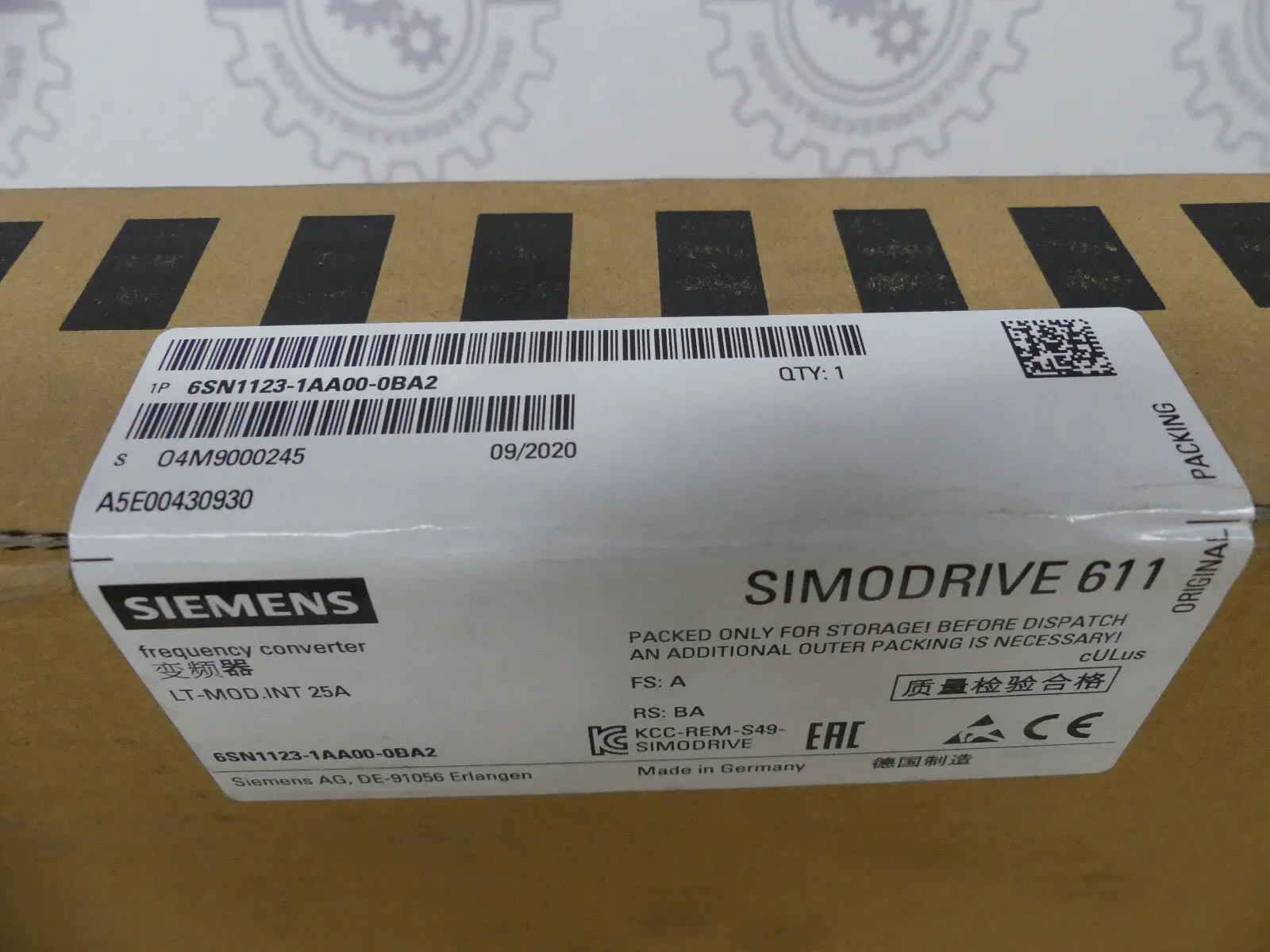 Produktfoto 1 von Siemens 6SN1123-1AA00-0BA2