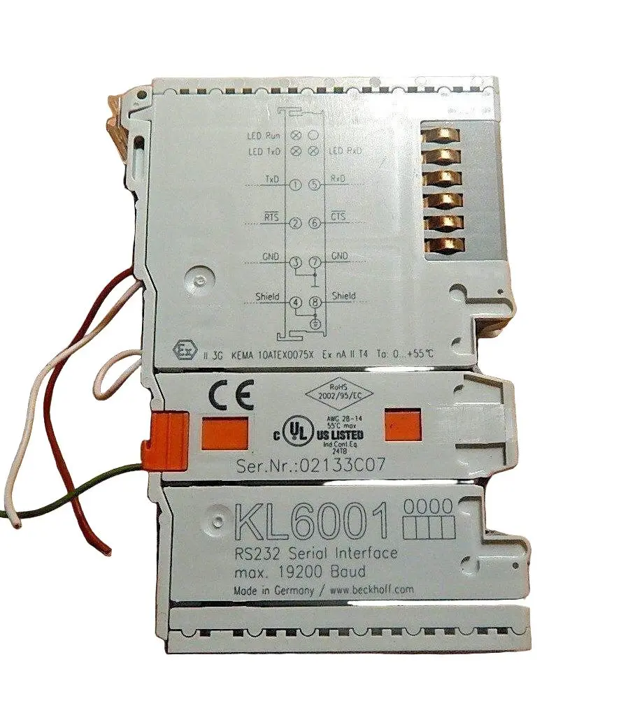Produktfoto 1 von BECKHOFF KL6001 RS232 Serial Interface Used Device
