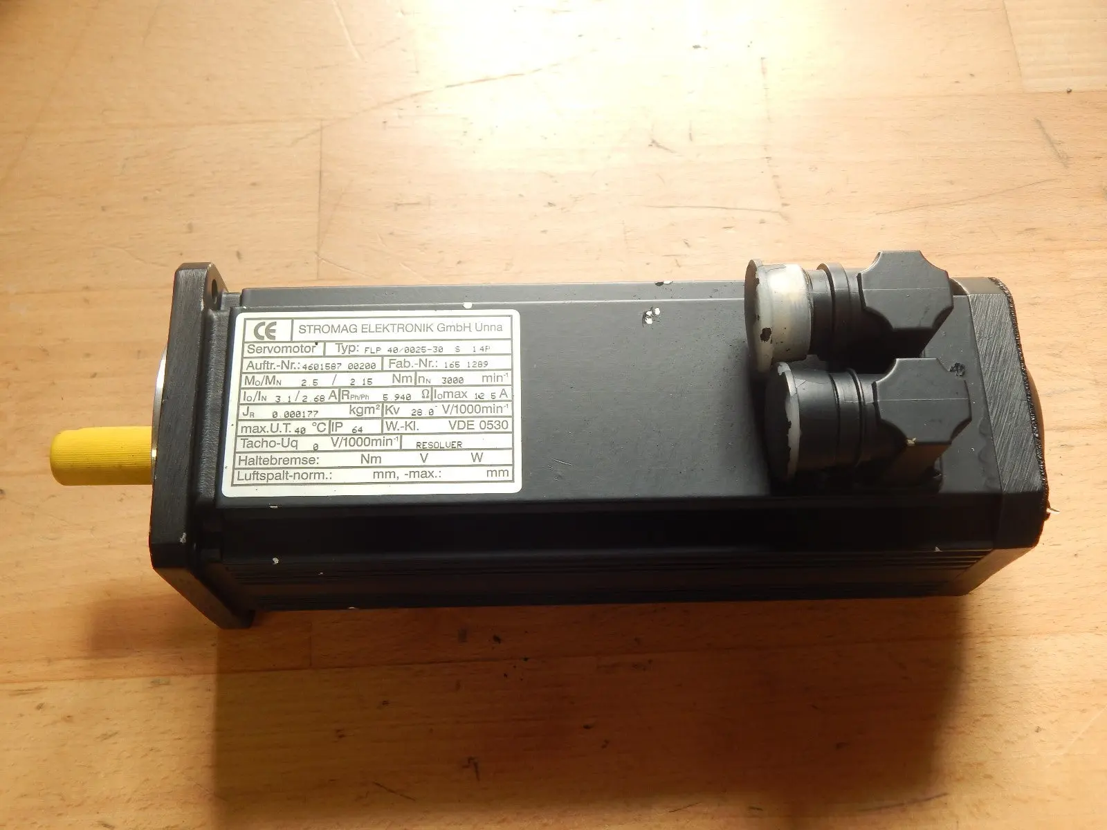 Produktfoto 1 von Stromag FLP 40/0025-30  S 1 4P,ServoMotor mit Tacho und Bremse