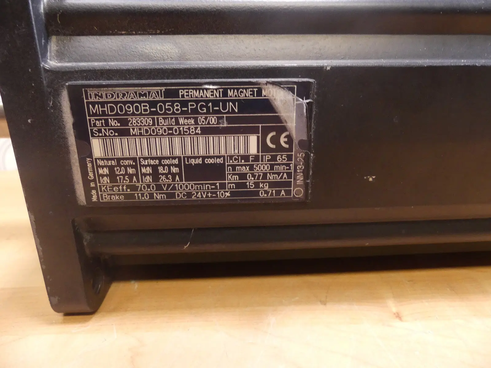 Produktfoto 1 von REXROTH&INDRAMAT MHD090B-058-PG1-UN DEFEKT