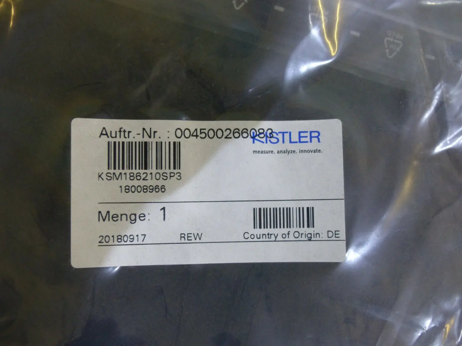 Produktfoto 1 von Kistler KSM186210SP3 s. Bilder