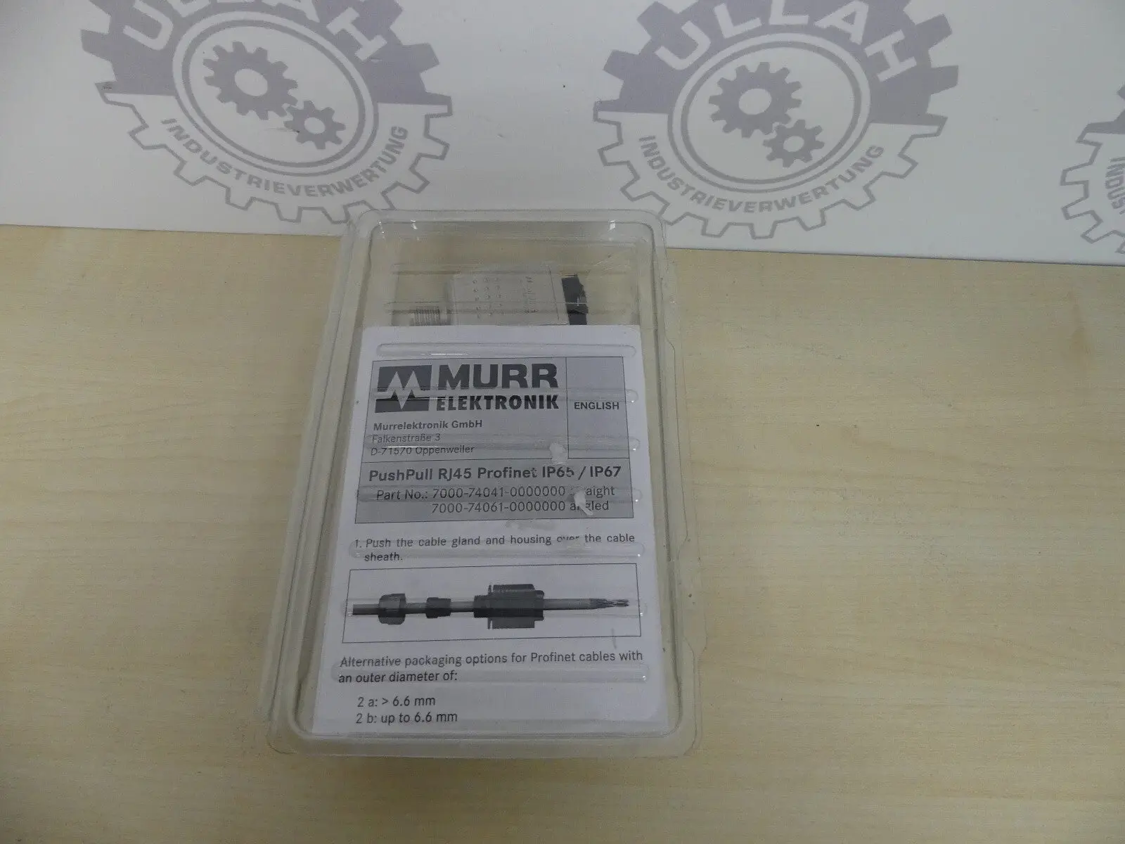 Produktfoto 1 von MURR ELEKTRONIK PushPull RJ45 Profinet IP65 / IP67