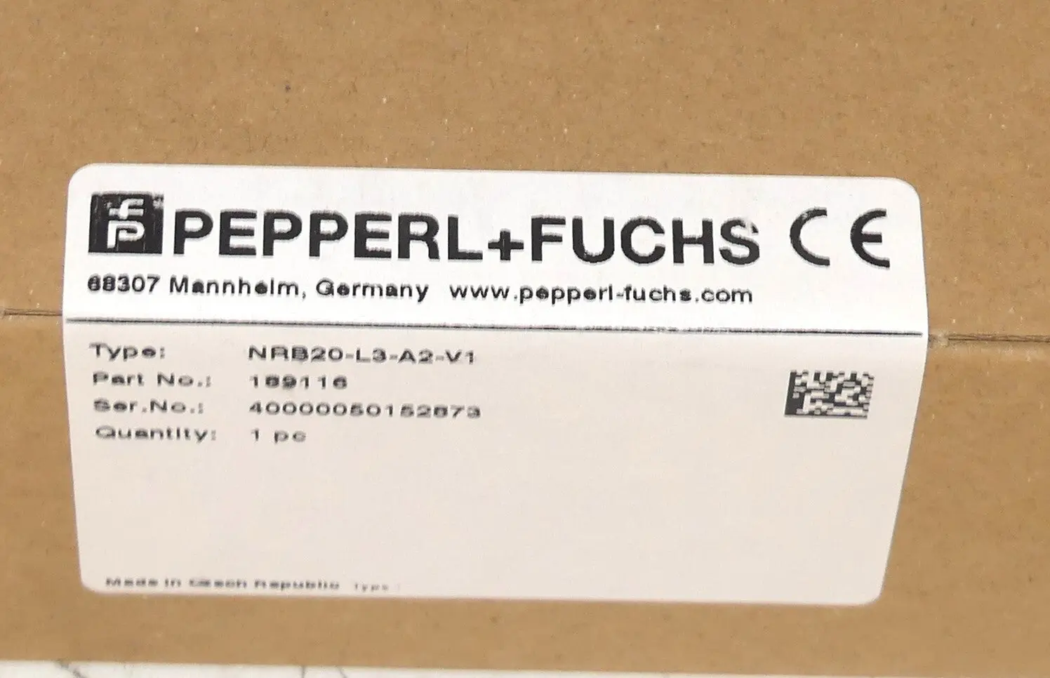 Produktfoto 1 von Pepperl Fuchs Sensor NRB20-L3-A2-V1