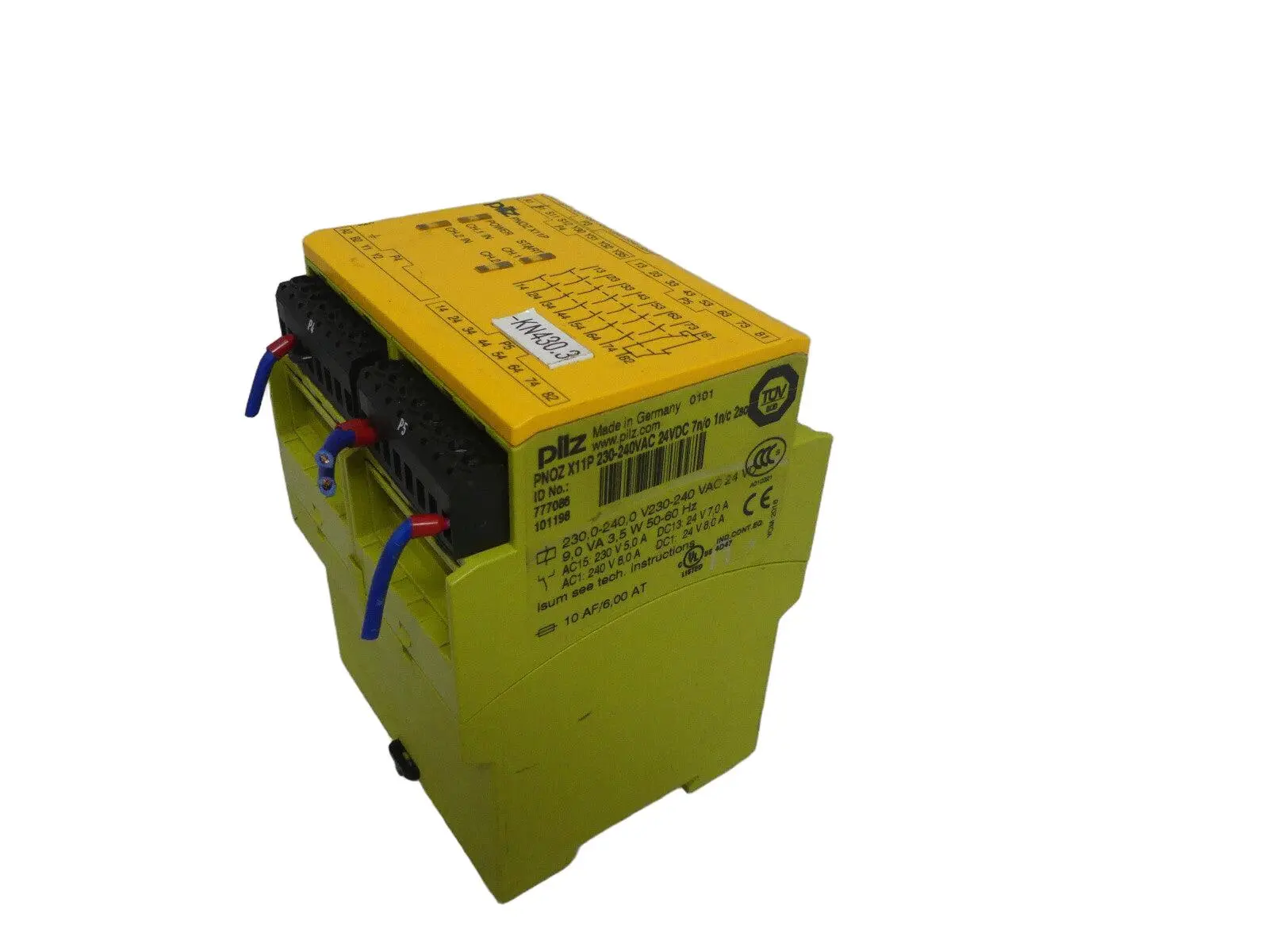 Produktfoto 1 von Pilz PNOZ X11P 230-240VAC 24VDC 7n/o 1n/c 2so 777086