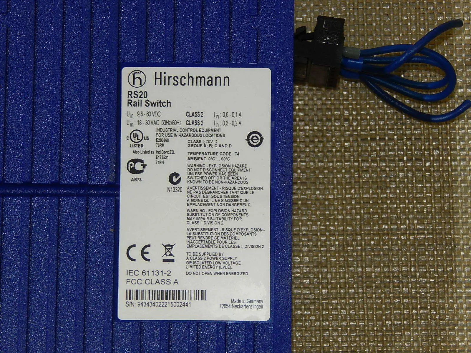 Produktfoto 1 von Hirschmann RS20-0800T1T1SDAPHH07.0.02  Used