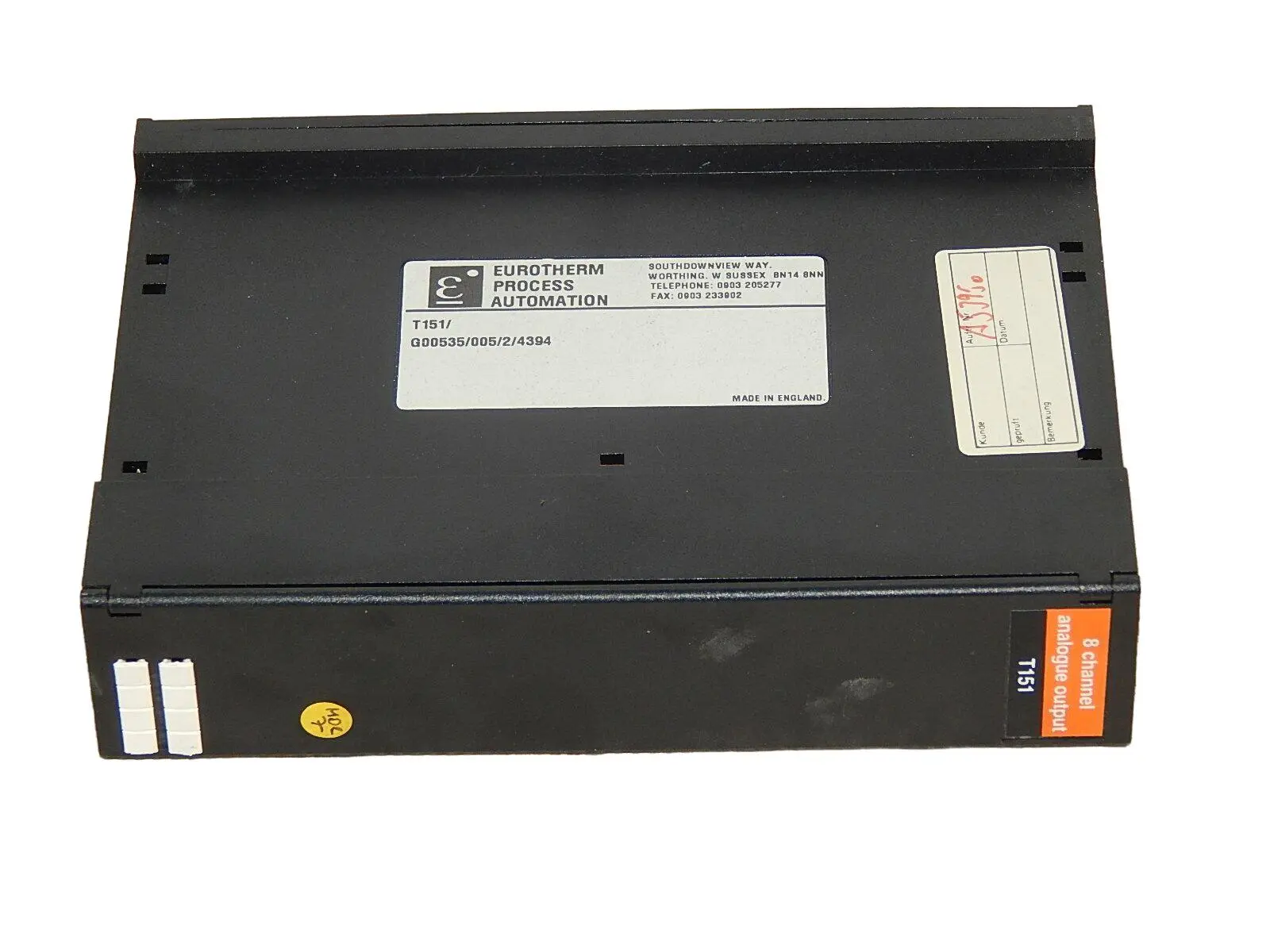 Produktfoto 1 von Eurotherm - T151/ G00535/005/2/4394 Analog Ausgang 8 Kanäle Used