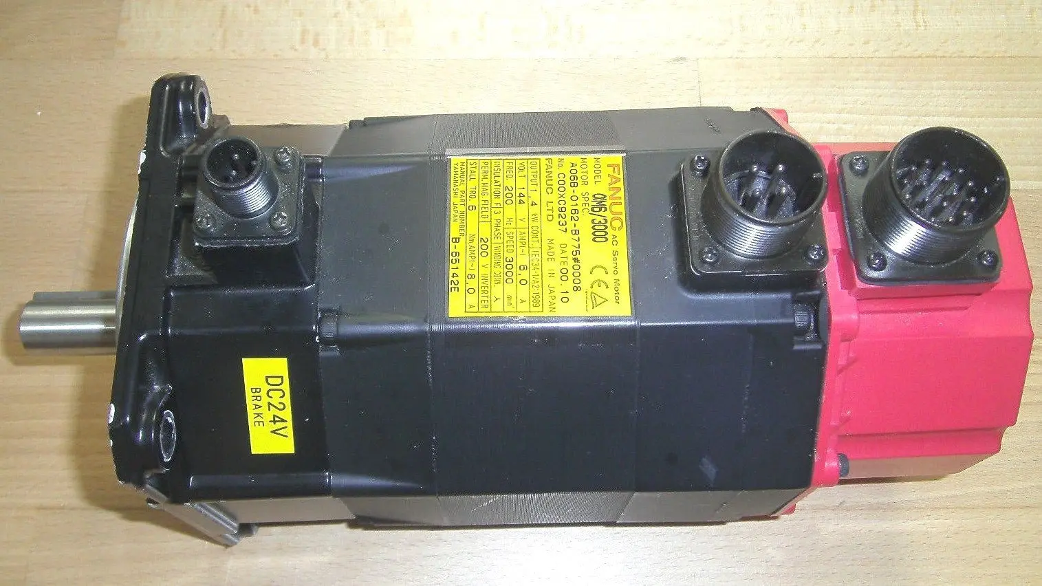 Produktfoto 1 von Fanuc AC Servo Motor AO6B-0162-B775 0008
