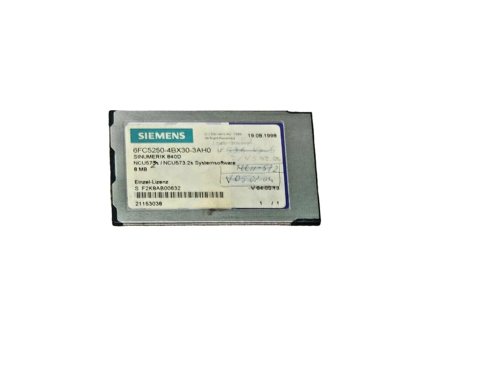 Produktfoto 1 von Siemens Sinumerik 840D 6FC5250-4BX30-3AH0
