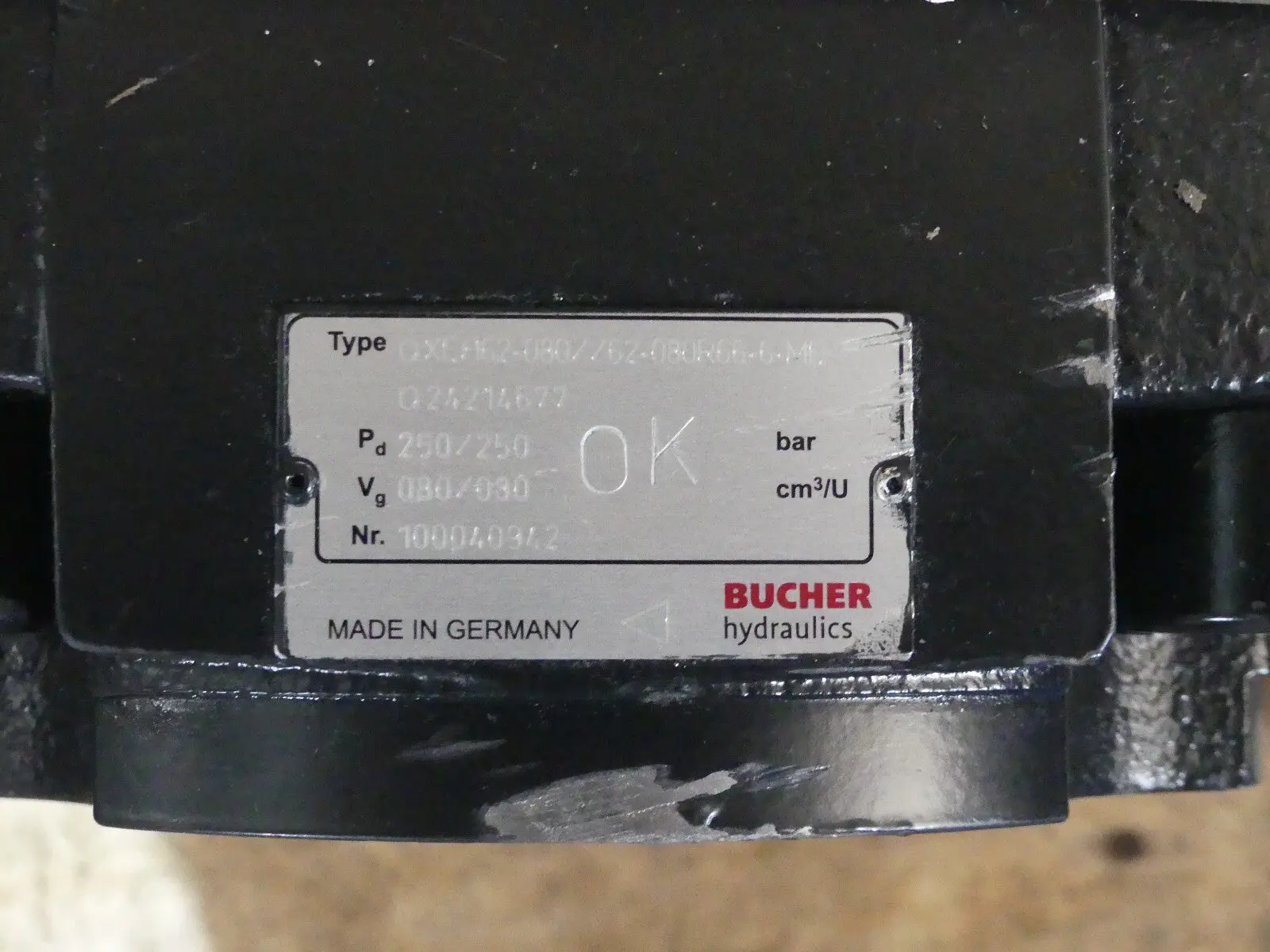 Produktfoto 1 von BUCHER hydraulics OXEH62-080 62-80R66-6-ME