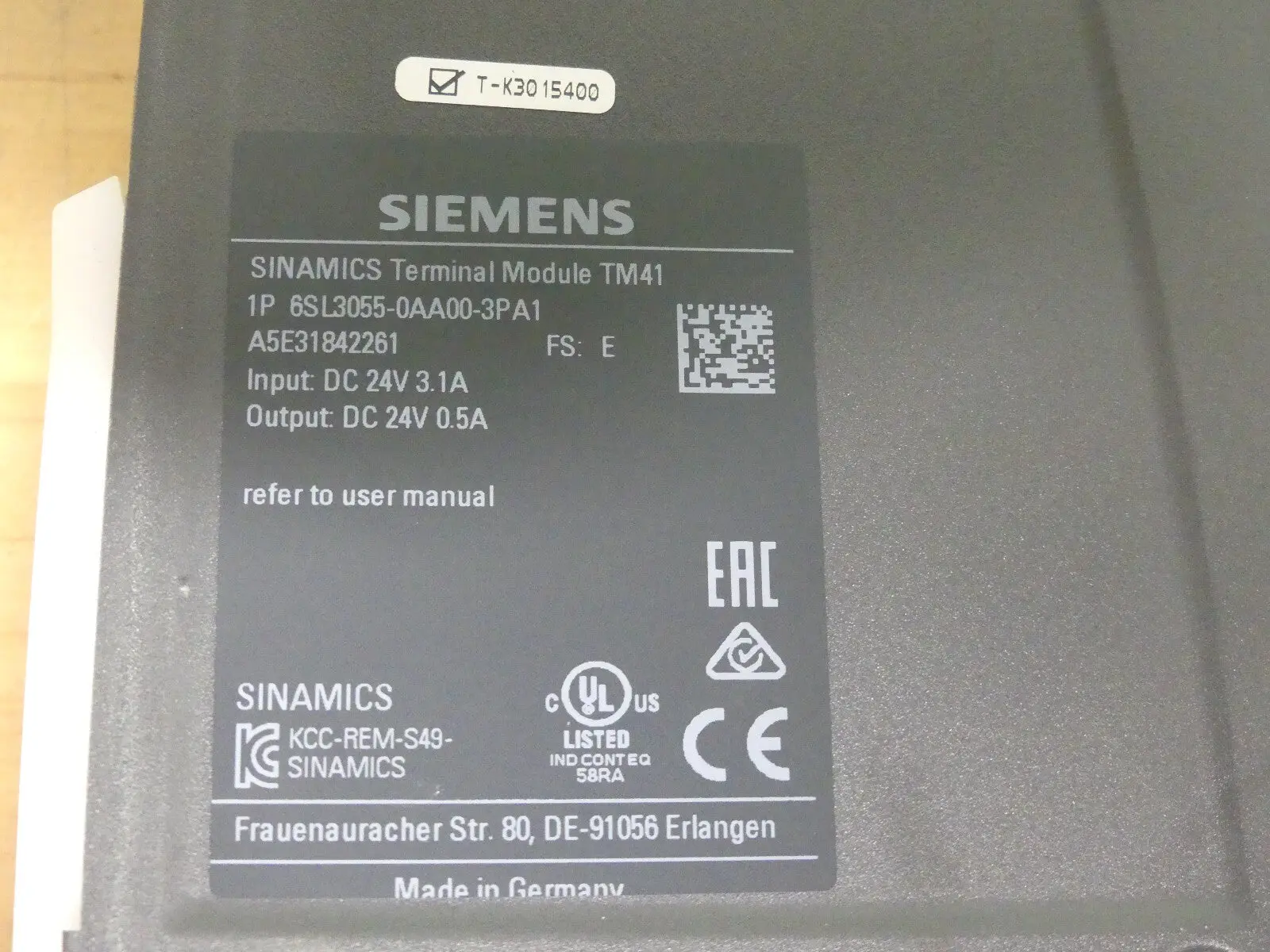 Produktfoto 1 von Siemens 6SL3055-0AA00-3PA1