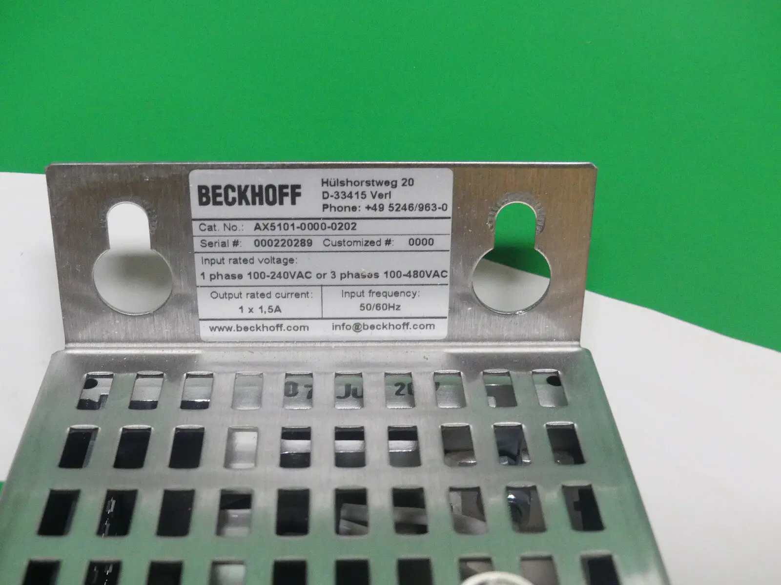 Produktfoto 1 von Beckhoff AX5101-0000-0202/AX510100000202 neuewertig s.Bilder