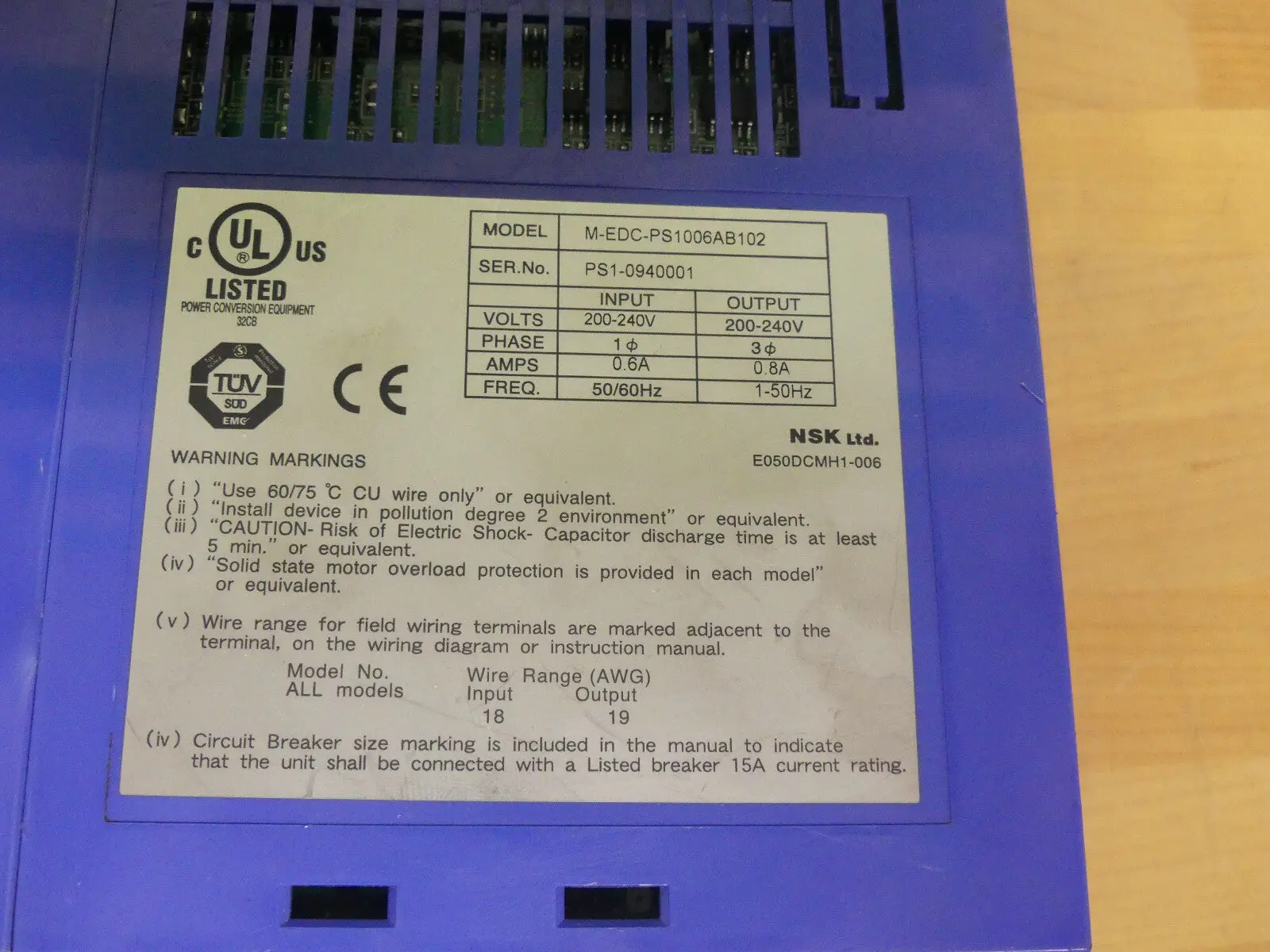 Produktfoto 1 von Nsk Edc EDC-PS1006AB102-A