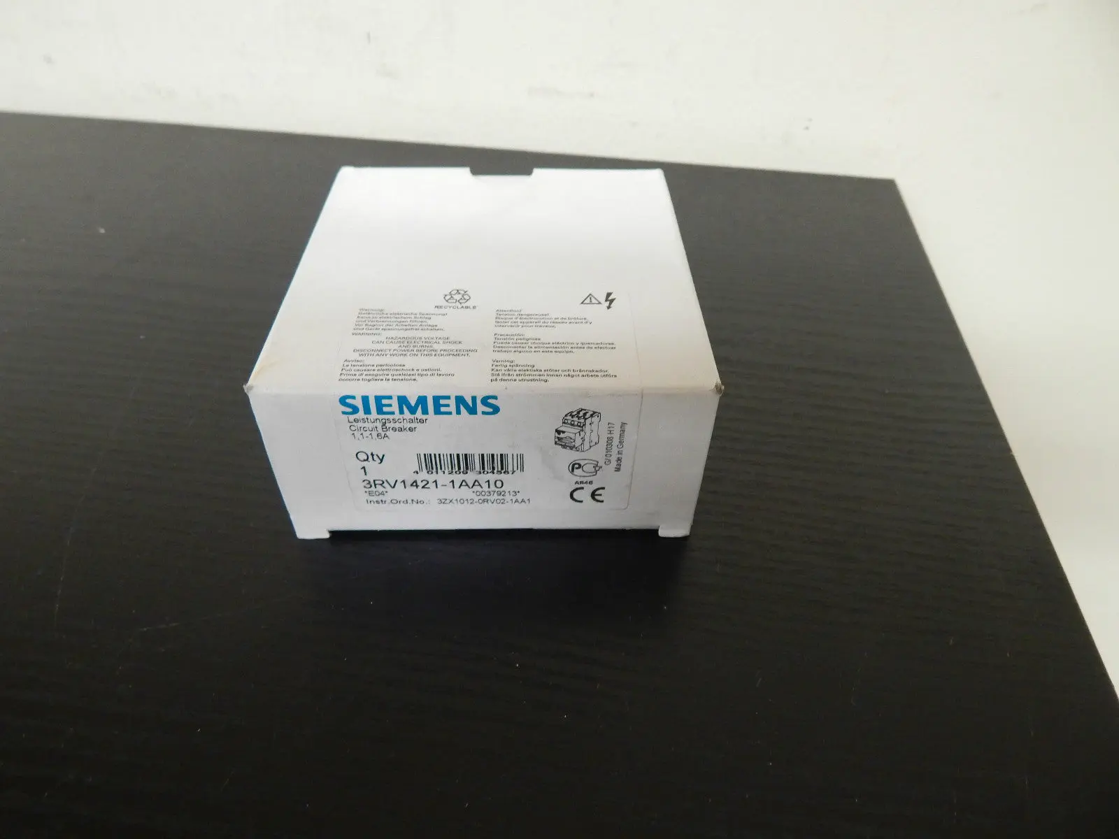 Produktfoto 1 von Siemens Leistungsschalter 3RV1421-1AA10 3RV1 421-1AA10 E:6