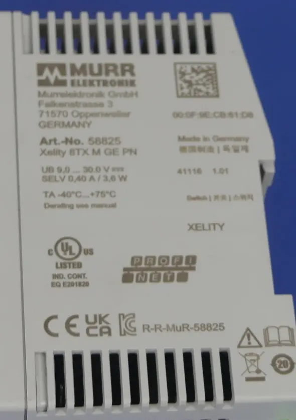 Produktfoto 1 von MURR ELEKTRONIK  XELITY 8TX M GE PN 58825