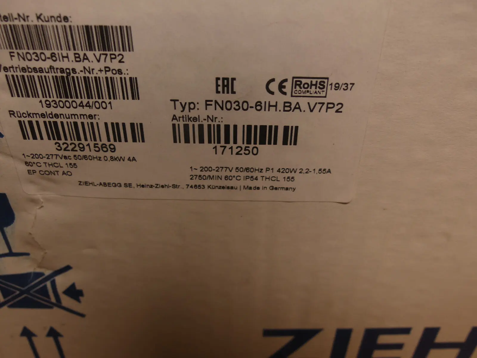 Produktfoto 1 von ziehl-abegg fn030-6ih.ba.v7p2