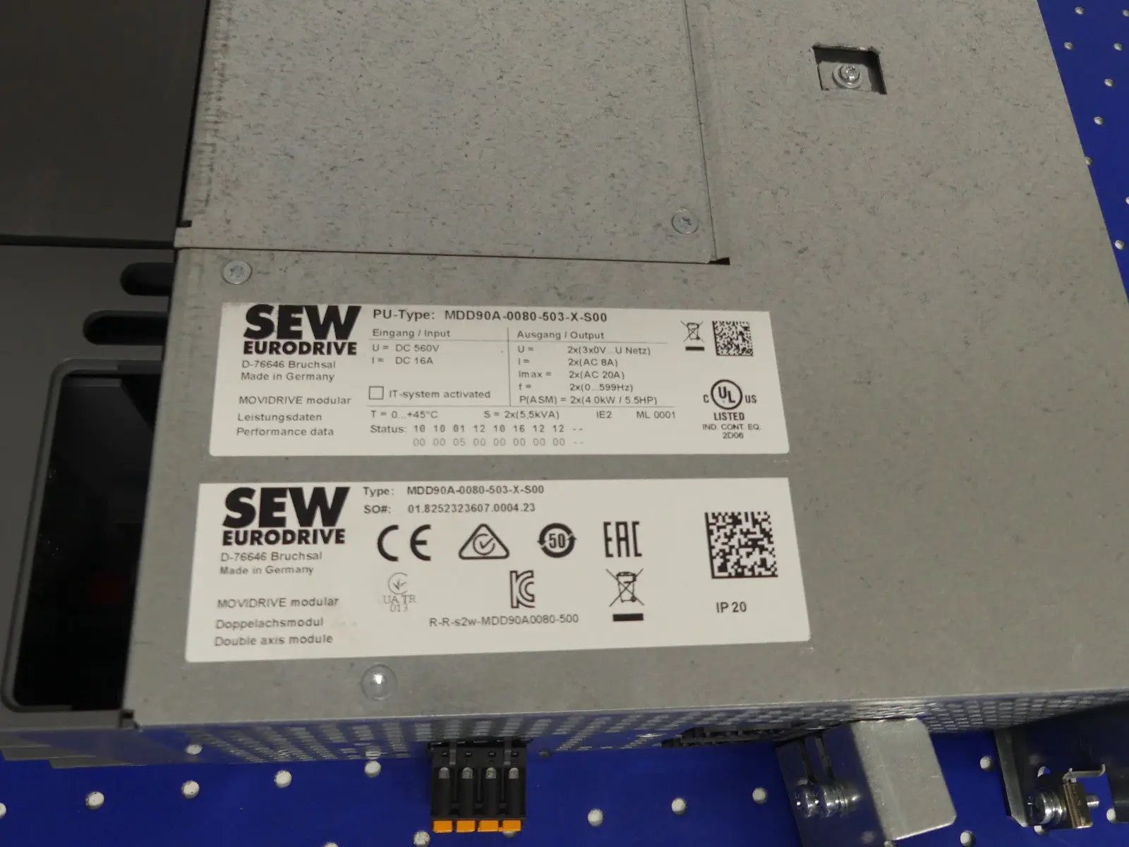 Produktfoto 1 von SEW-Eurodrive Movidrive MDD90A-0080-503-X-S00 MIT CSS21A/CSS21A