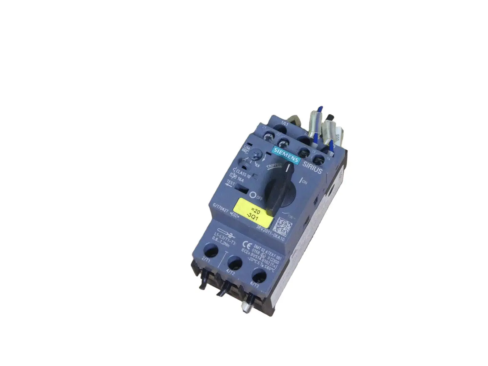 Produktfoto 1 von Siemens 3RV2011-0KA10 / 3RV 2011-0KA10 Sirius Leistungsschalter 16A