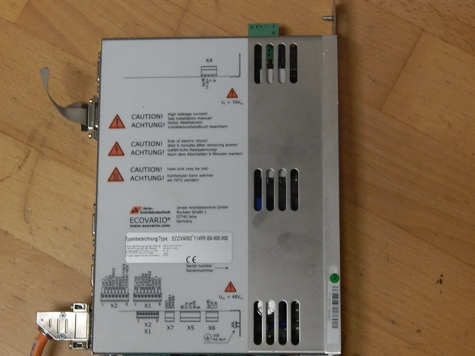 Produktfoto 1 von Jenaer Ecovario 114RR-BA-000-000 Leistungsversorgung 24VDC 7.1A  Used