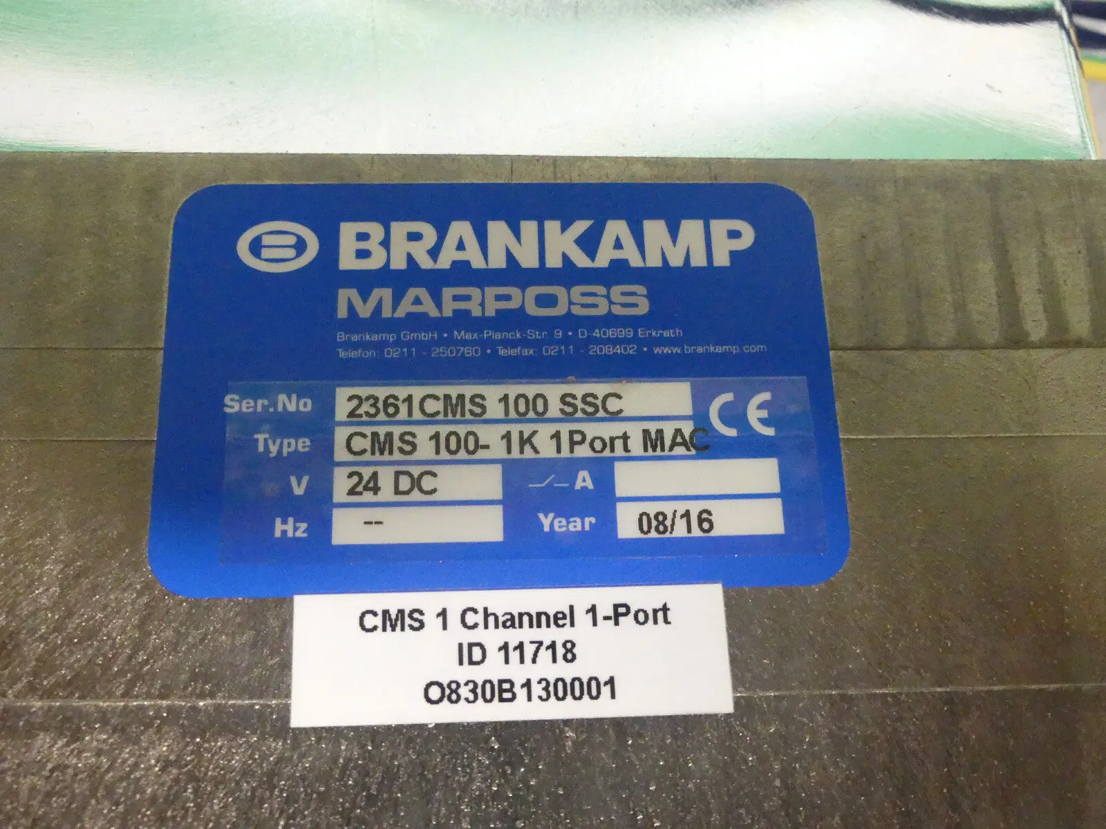 Produktfoto 1 von brankamp marposs cms 100-1k 1port mac